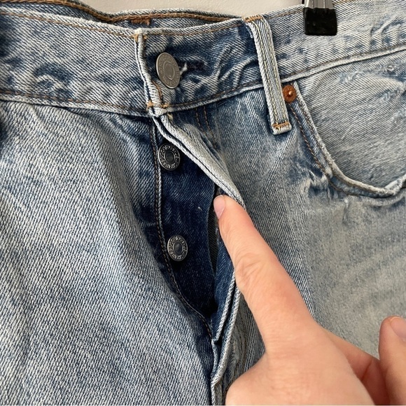 LEVI’S 501 Cutoff Jeans Shorts in Waveline 30 - Picture 4 of 9